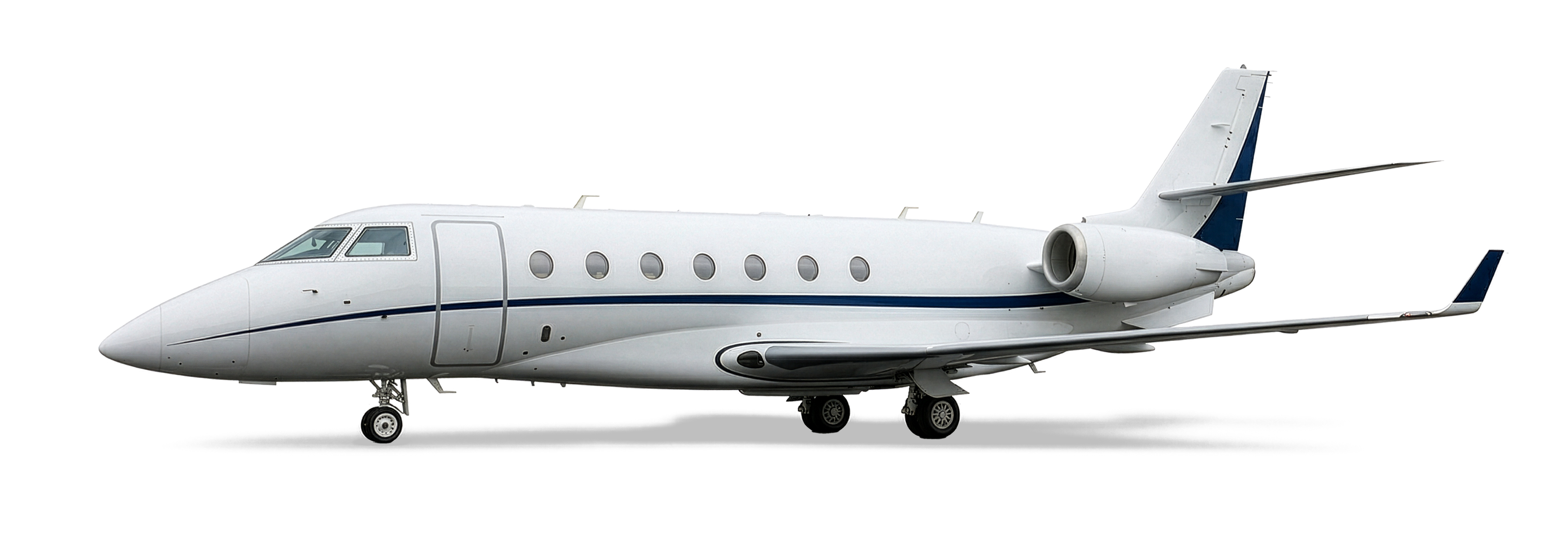 silhouette image of Gulfstream G200