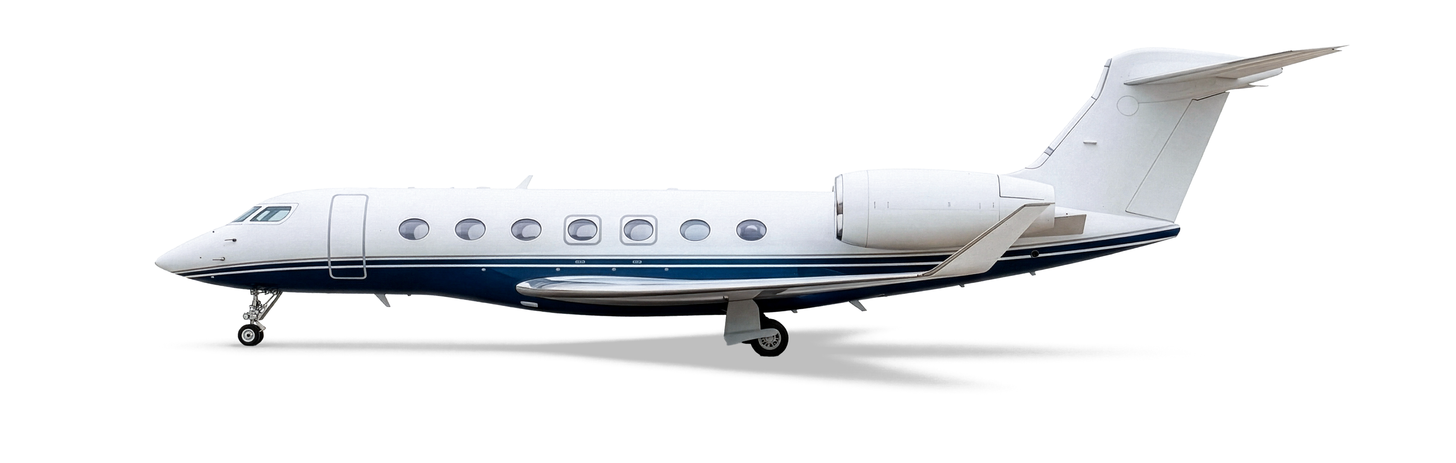 silhouette image of Gulfstream G500