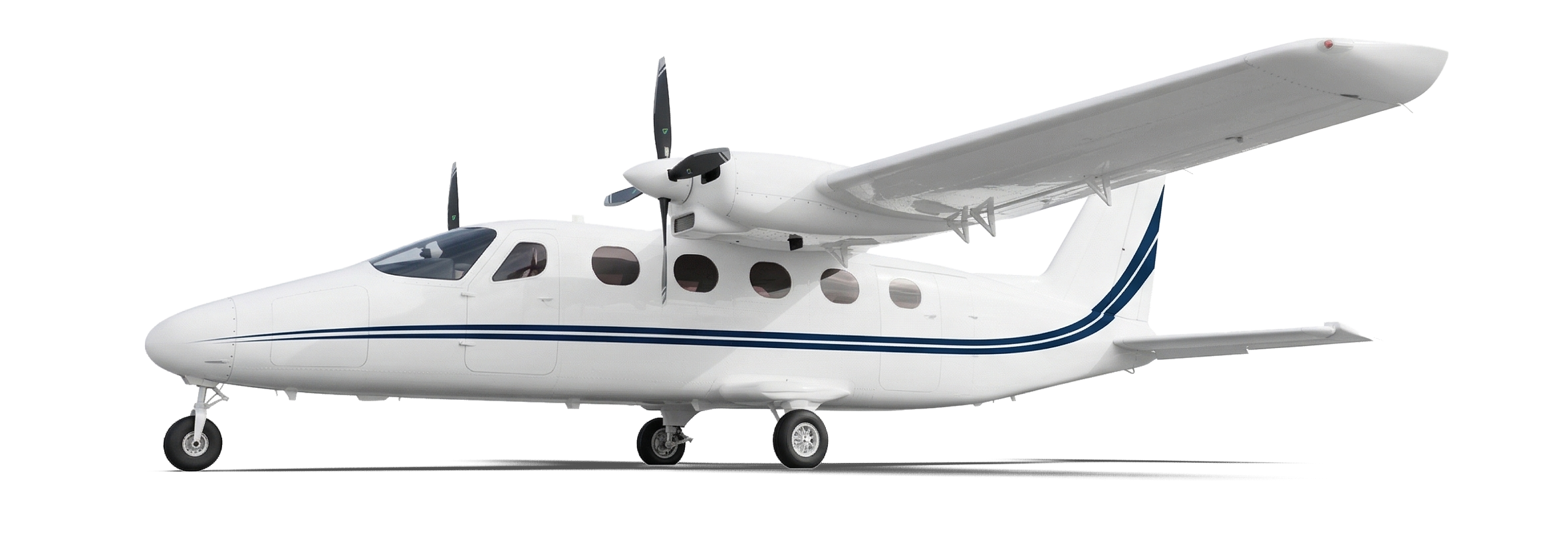 silhouette image of Tecnam P2012 Traveller