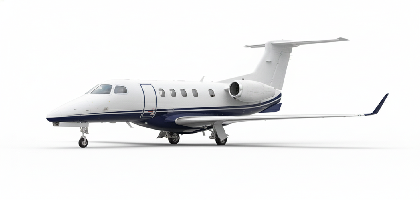 silhouette image of Embraer Phenom 300E